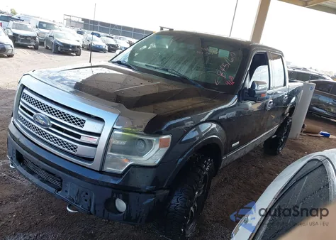 2013 Ford F-150 Platinum z USA, uszkodzony, nr VIN 1FTFW1ET4DFB45160